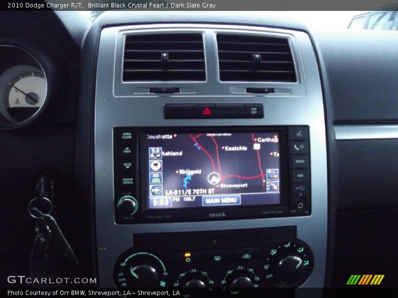 Brilliant Black Crystal Pearl / Dark Slate Gray 2010 Dodge Charger R/T