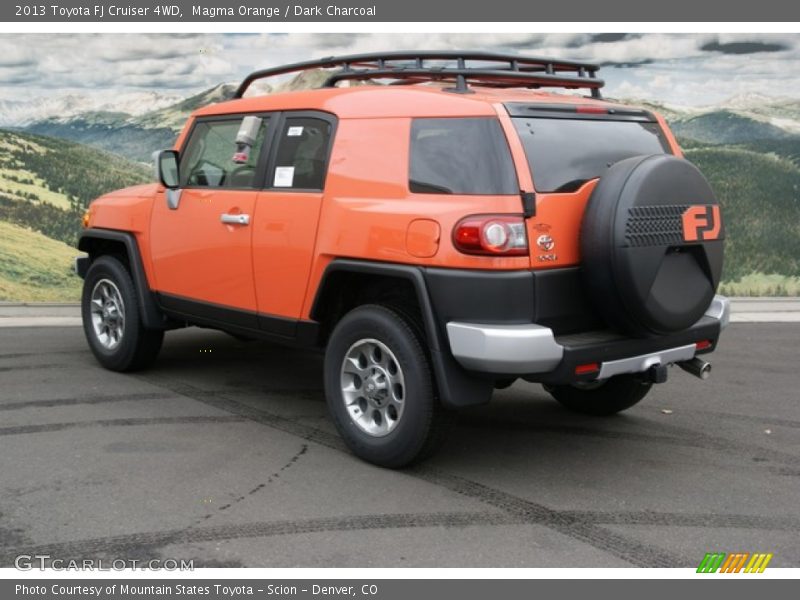 Magma Orange / Dark Charcoal 2013 Toyota FJ Cruiser 4WD