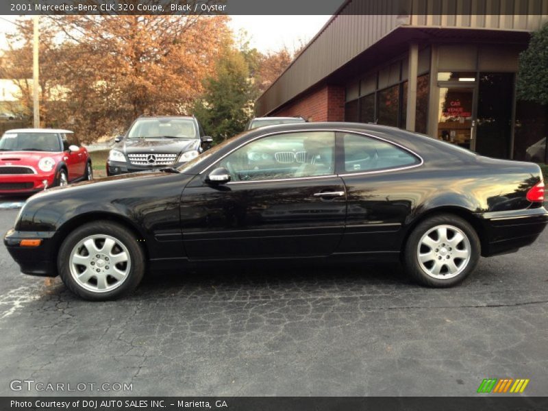 Black / Oyster 2001 Mercedes-Benz CLK 320 Coupe