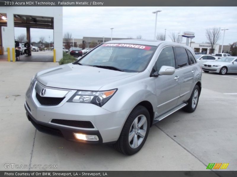 Palladium Metallic / Ebony 2010 Acura MDX Technology