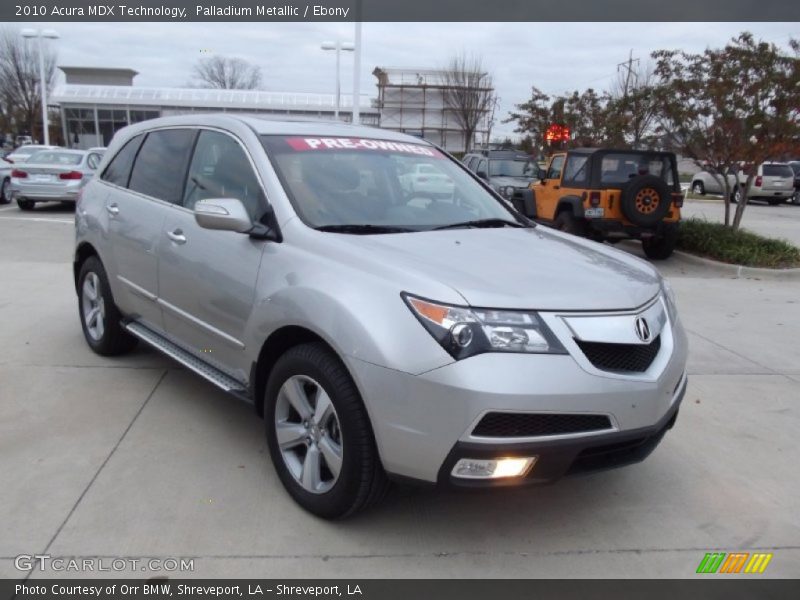 Palladium Metallic / Ebony 2010 Acura MDX Technology