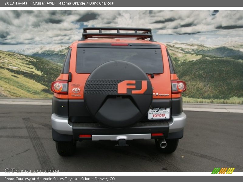 Magma Orange / Dark Charcoal 2013 Toyota FJ Cruiser 4WD
