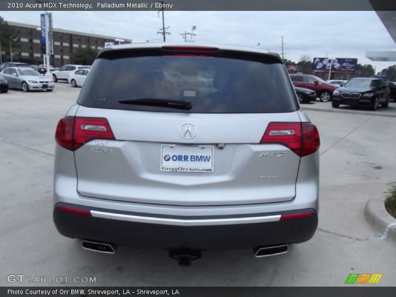Palladium Metallic / Ebony 2010 Acura MDX Technology