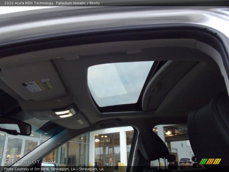 Palladium Metallic / Ebony 2010 Acura MDX Technology