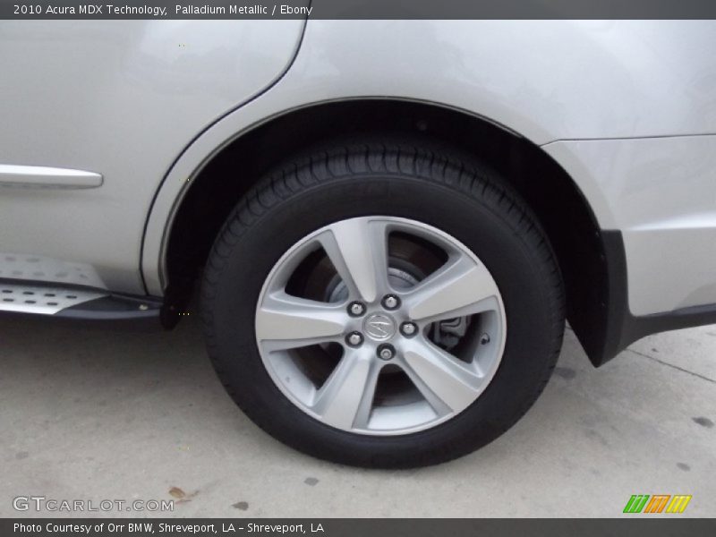 Palladium Metallic / Ebony 2010 Acura MDX Technology