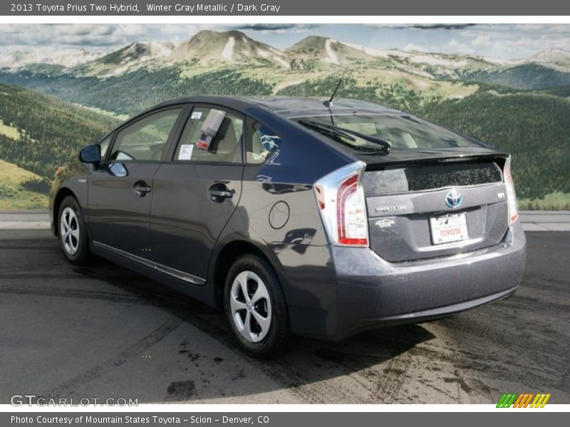 Winter Gray Metallic / Dark Gray 2013 Toyota Prius Two Hybrid