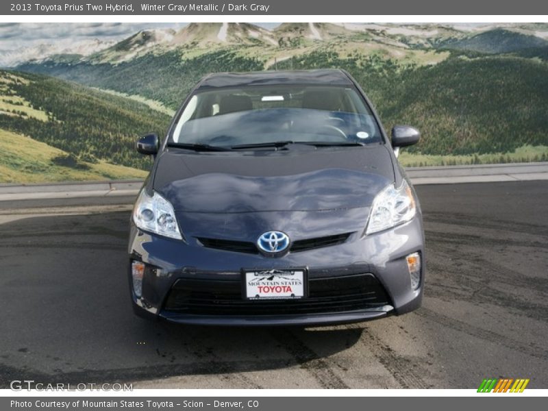 Winter Gray Metallic / Dark Gray 2013 Toyota Prius Two Hybrid