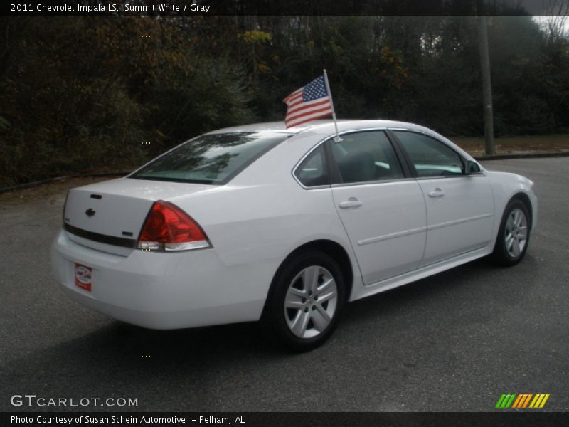 Summit White / Gray 2011 Chevrolet Impala LS