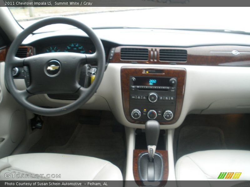 Summit White / Gray 2011 Chevrolet Impala LS