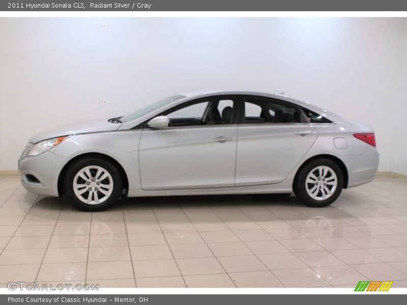 Radiant Silver / Gray 2011 Hyundai Sonata GLS