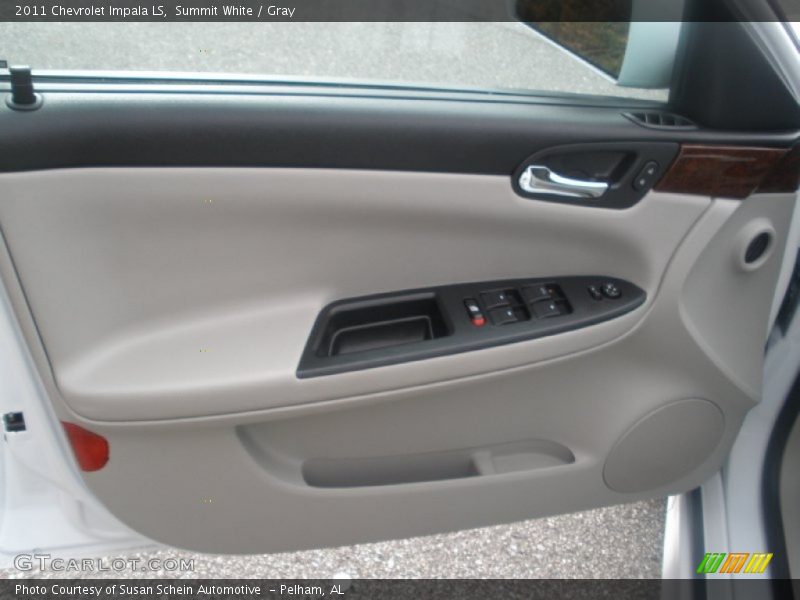 Summit White / Gray 2011 Chevrolet Impala LS