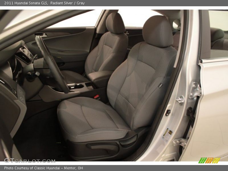 Radiant Silver / Gray 2011 Hyundai Sonata GLS