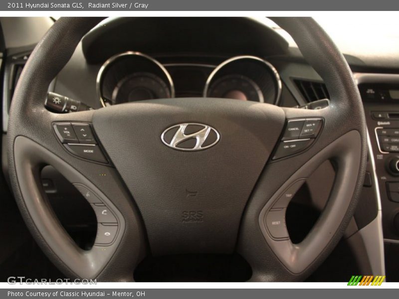 Radiant Silver / Gray 2011 Hyundai Sonata GLS