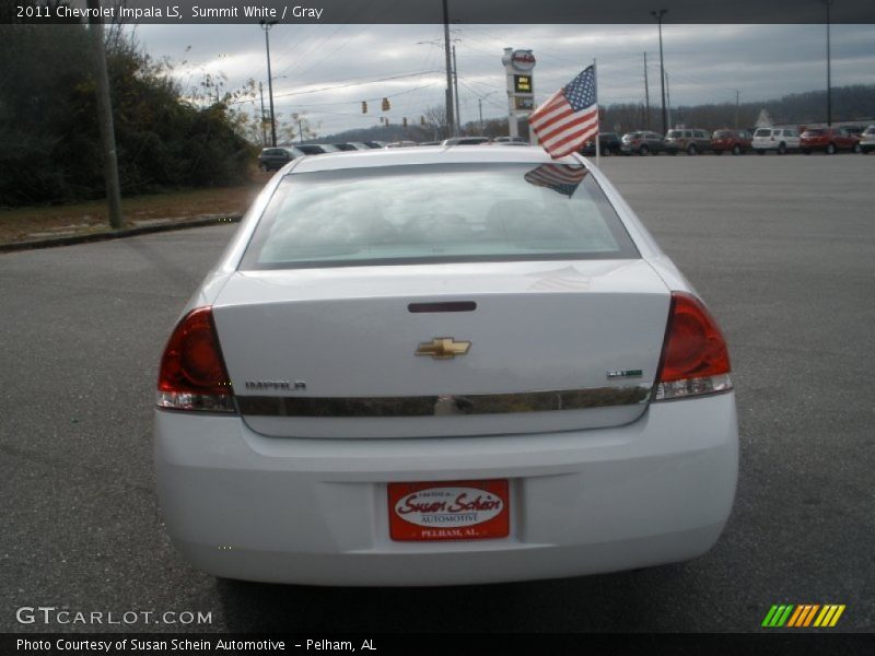 Summit White / Gray 2011 Chevrolet Impala LS