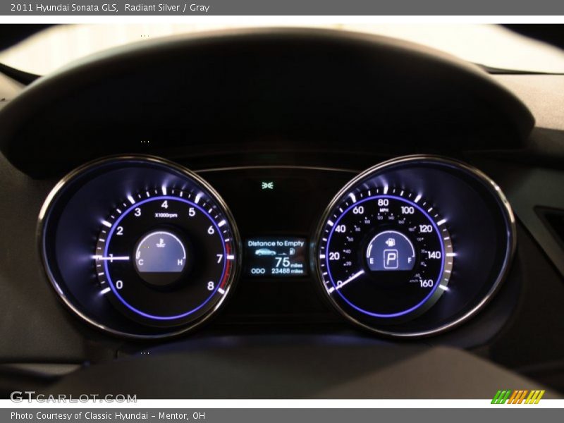 Radiant Silver / Gray 2011 Hyundai Sonata GLS