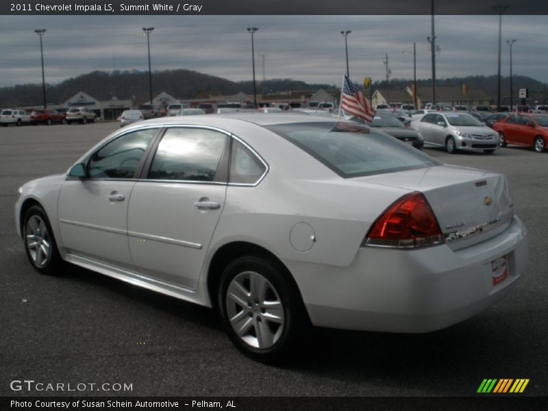 Summit White / Gray 2011 Chevrolet Impala LS