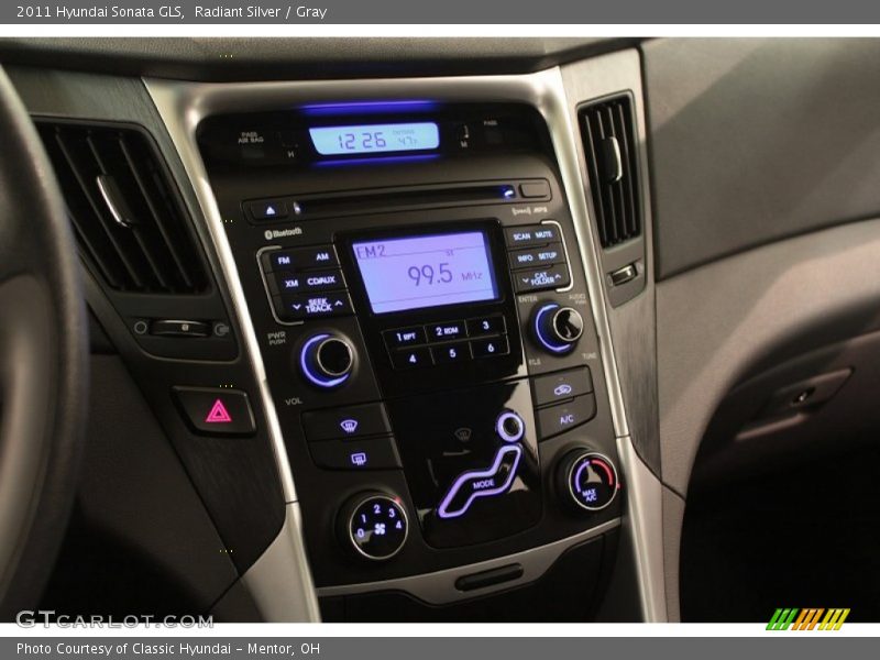 Radiant Silver / Gray 2011 Hyundai Sonata GLS