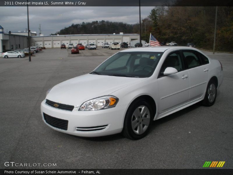 Summit White / Gray 2011 Chevrolet Impala LS