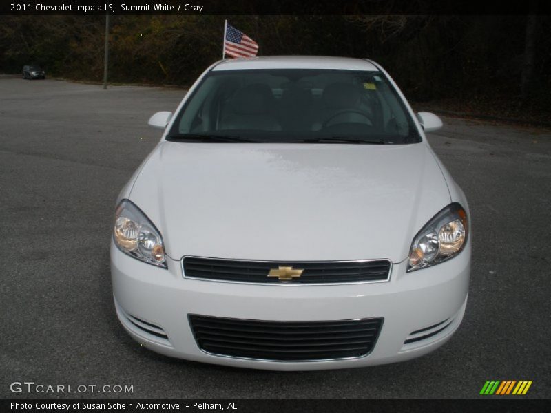 Summit White / Gray 2011 Chevrolet Impala LS