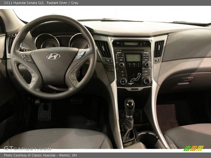 Radiant Silver / Gray 2011 Hyundai Sonata GLS