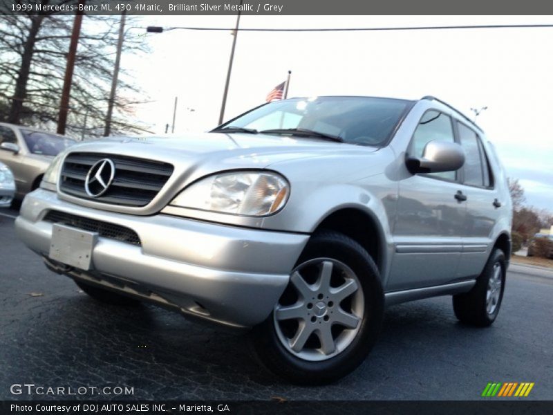 Brilliant Silver Metallic / Grey 1999 Mercedes-Benz ML 430 4Matic