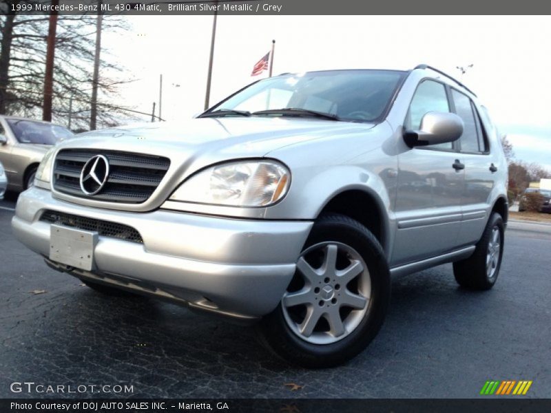 Brilliant Silver Metallic / Grey 1999 Mercedes-Benz ML 430 4Matic