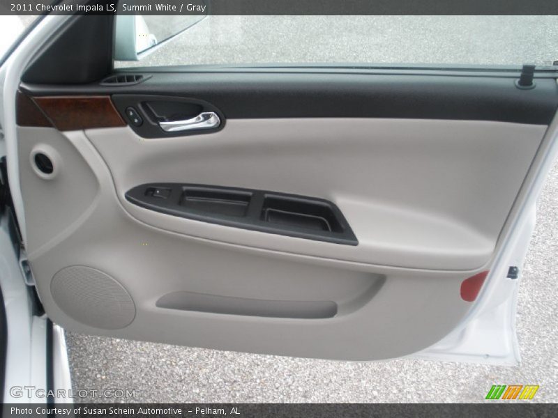 Summit White / Gray 2011 Chevrolet Impala LS