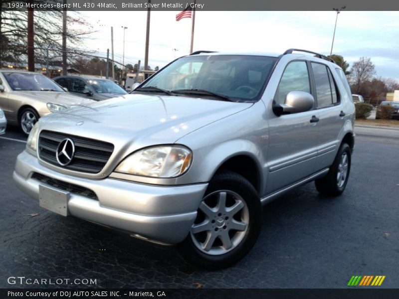 Brilliant Silver Metallic / Grey 1999 Mercedes-Benz ML 430 4Matic
