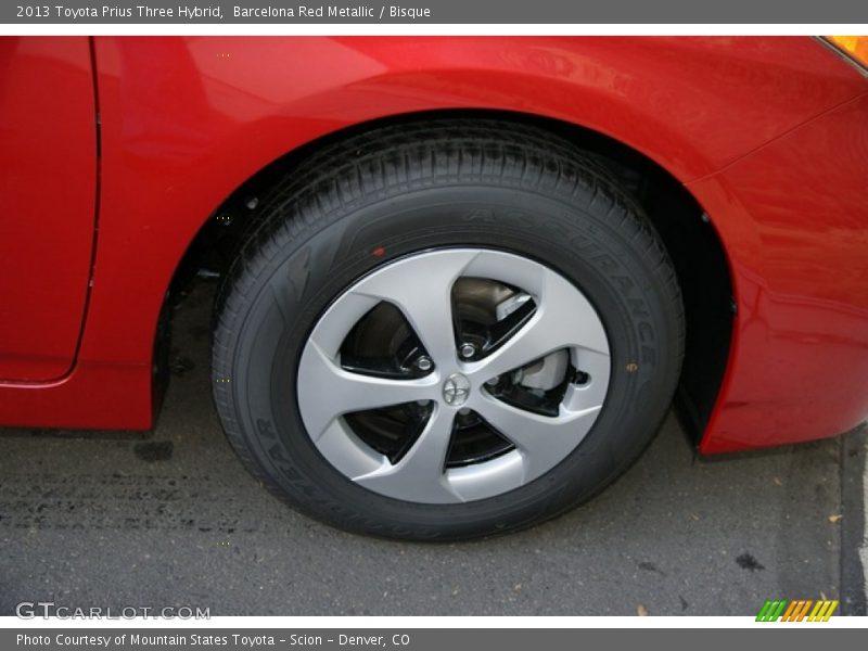 Barcelona Red Metallic / Bisque 2013 Toyota Prius Three Hybrid