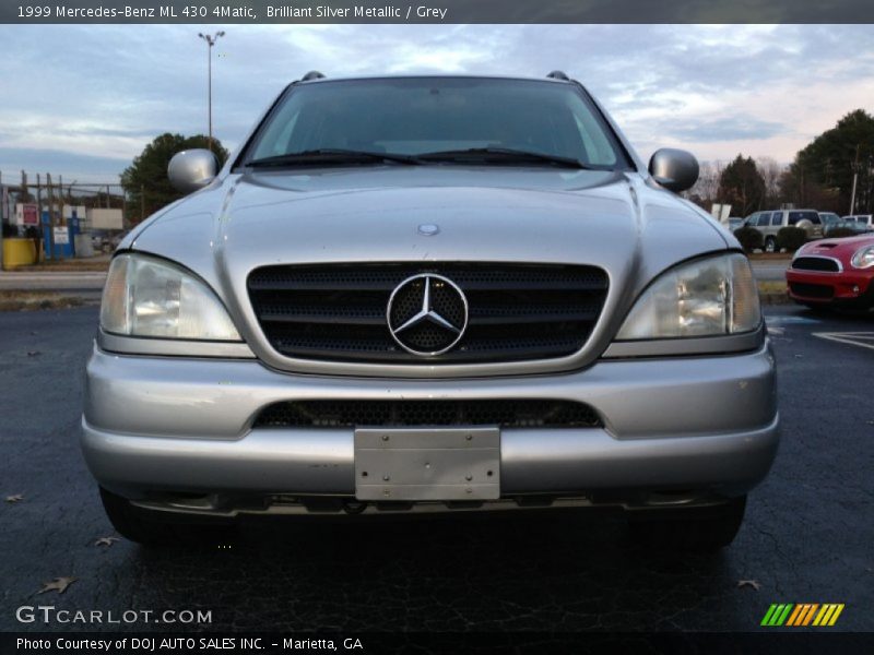 Brilliant Silver Metallic / Grey 1999 Mercedes-Benz ML 430 4Matic