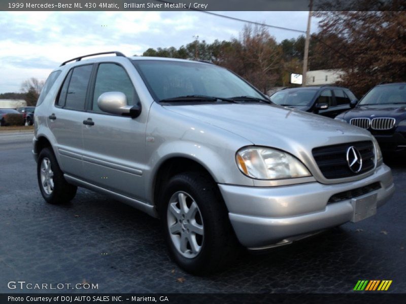 Brilliant Silver Metallic / Grey 1999 Mercedes-Benz ML 430 4Matic