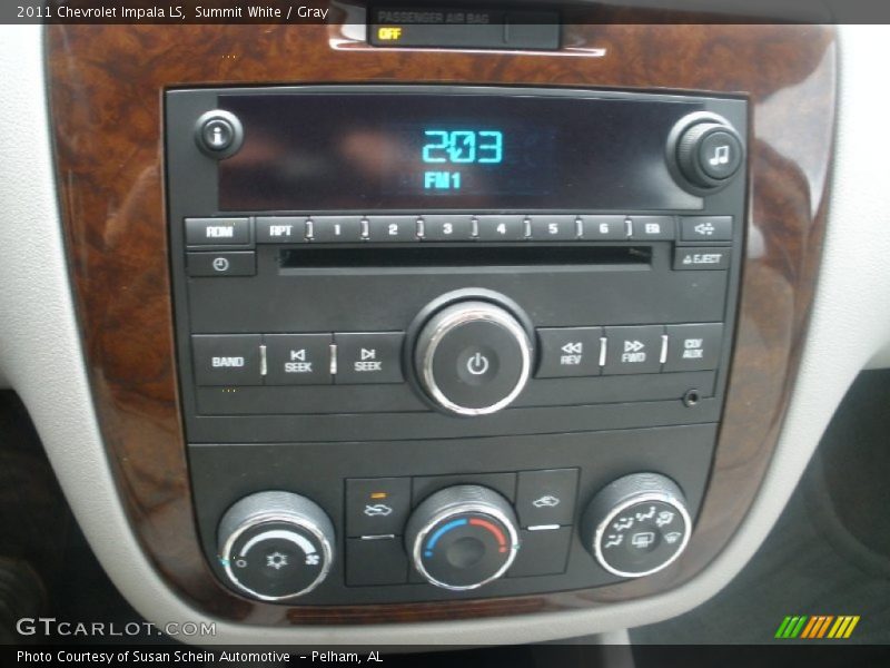 Summit White / Gray 2011 Chevrolet Impala LS