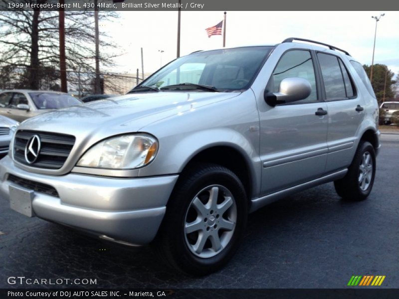 Brilliant Silver Metallic / Grey 1999 Mercedes-Benz ML 430 4Matic