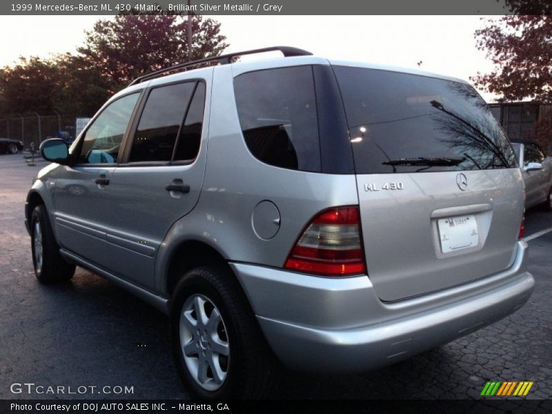 Brilliant Silver Metallic / Grey 1999 Mercedes-Benz ML 430 4Matic