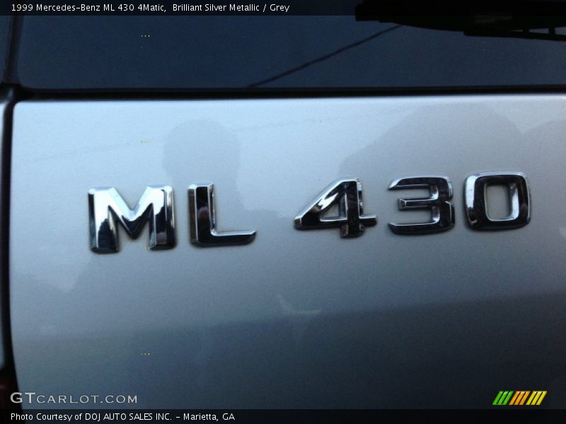 Brilliant Silver Metallic / Grey 1999 Mercedes-Benz ML 430 4Matic