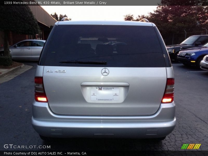 Brilliant Silver Metallic / Grey 1999 Mercedes-Benz ML 430 4Matic