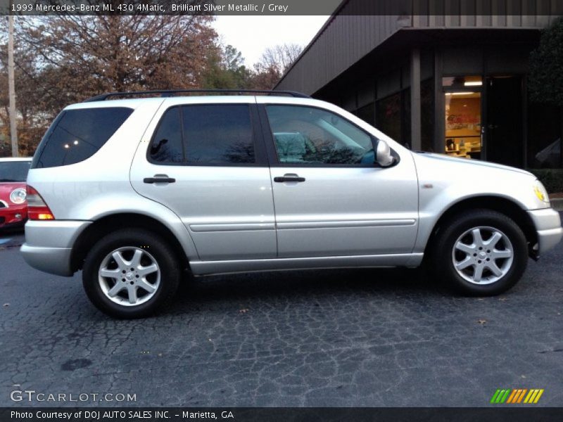 Brilliant Silver Metallic / Grey 1999 Mercedes-Benz ML 430 4Matic