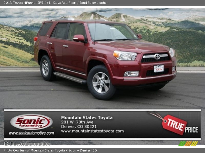 Salsa Red Pearl / Sand Beige Leather 2013 Toyota 4Runner SR5 4x4