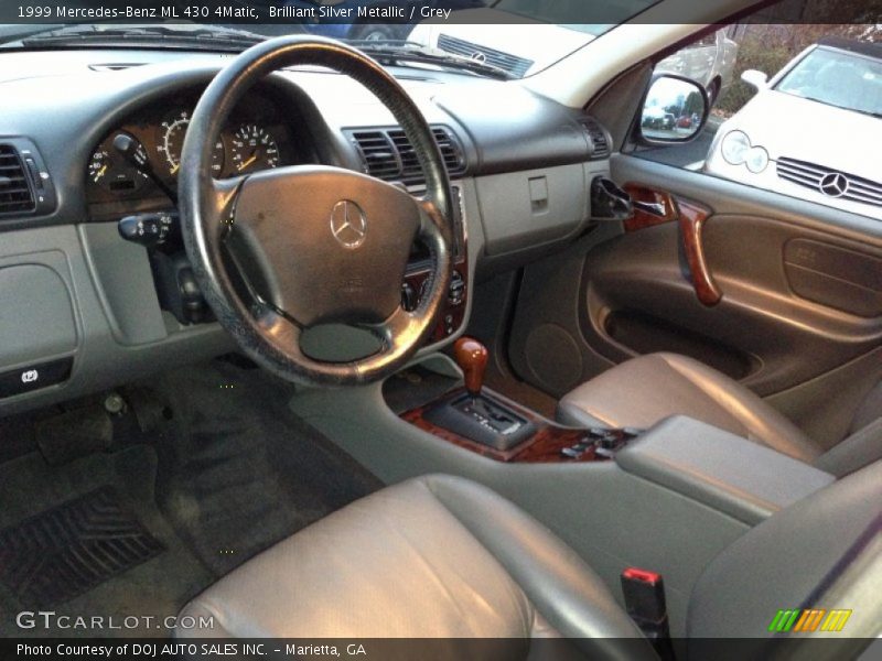 Brilliant Silver Metallic / Grey 1999 Mercedes-Benz ML 430 4Matic