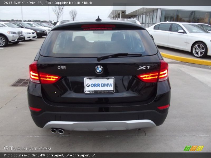 Black Sapphire Metallic / Black 2013 BMW X1 sDrive 28i