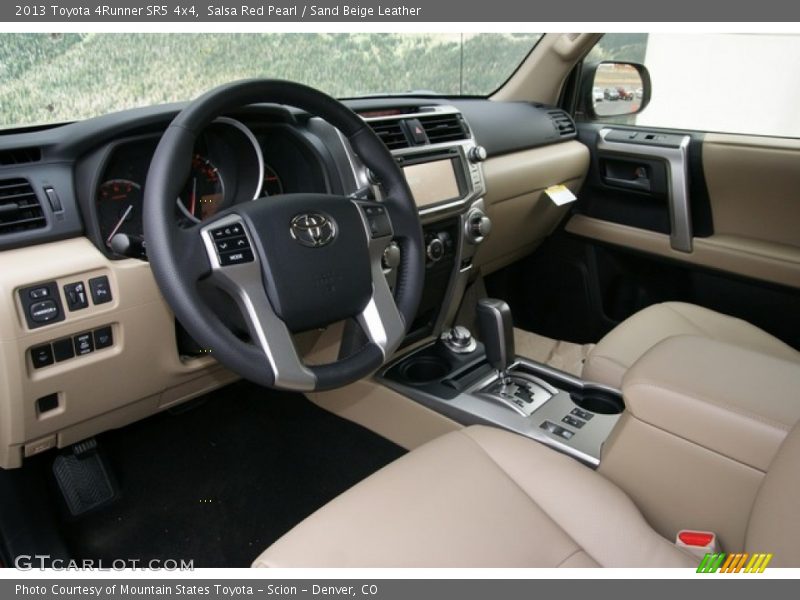 Salsa Red Pearl / Sand Beige Leather 2013 Toyota 4Runner SR5 4x4