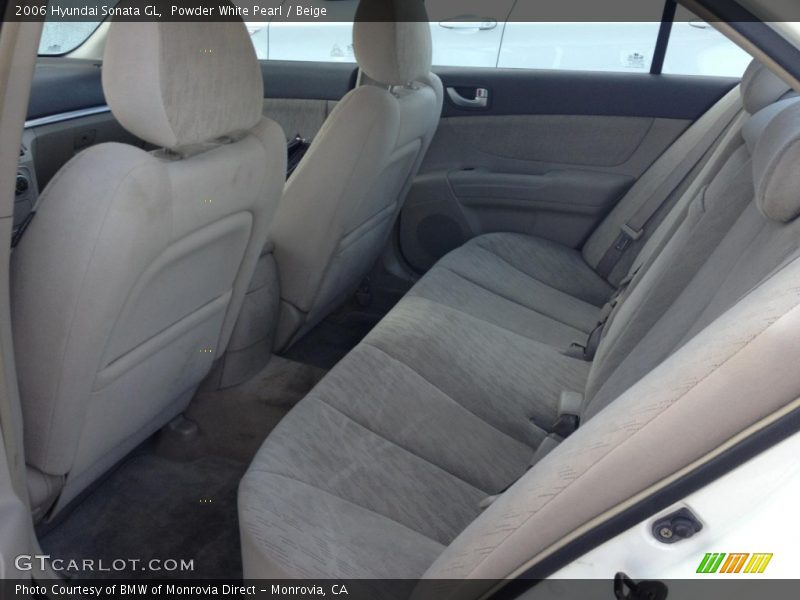 Powder White Pearl / Beige 2006 Hyundai Sonata GL