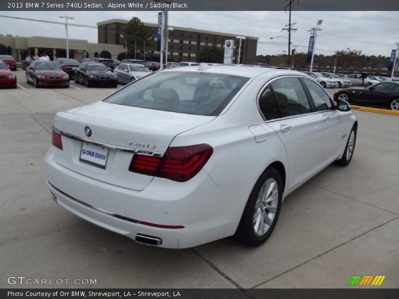 Alpine White / Saddle/Black 2013 BMW 7 Series 740Li Sedan