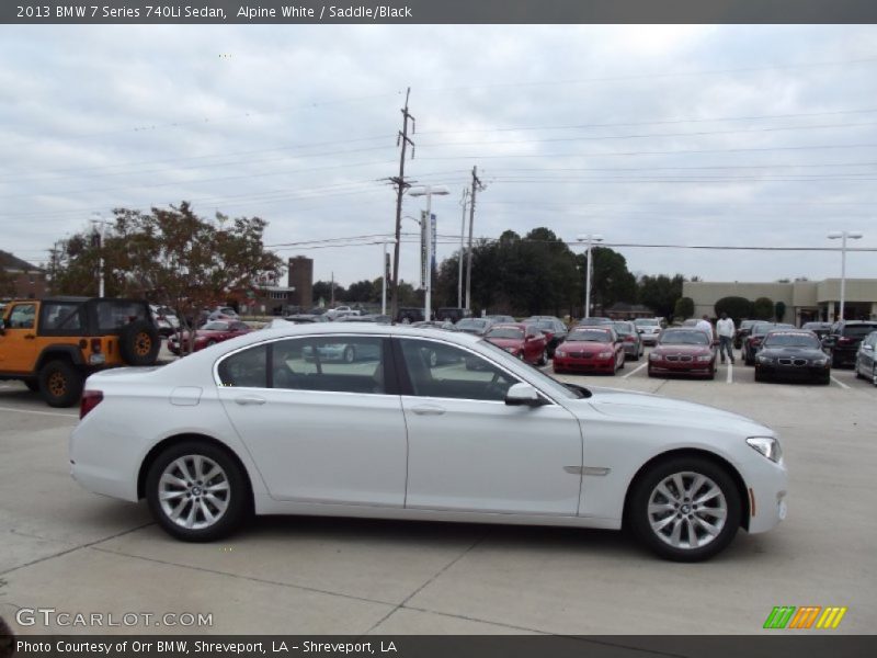 Alpine White / Saddle/Black 2013 BMW 7 Series 740Li Sedan