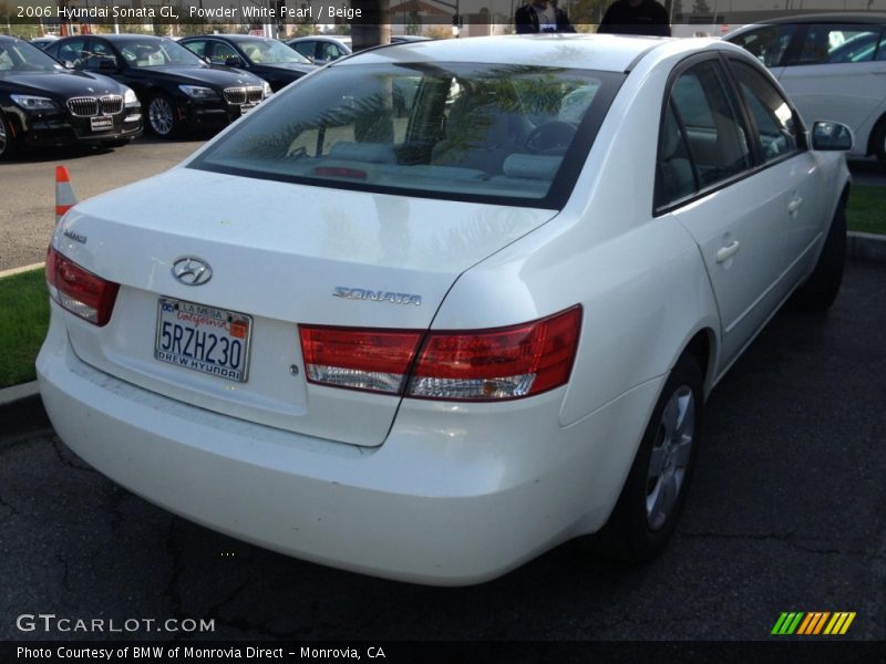 Powder White Pearl / Beige 2006 Hyundai Sonata GL