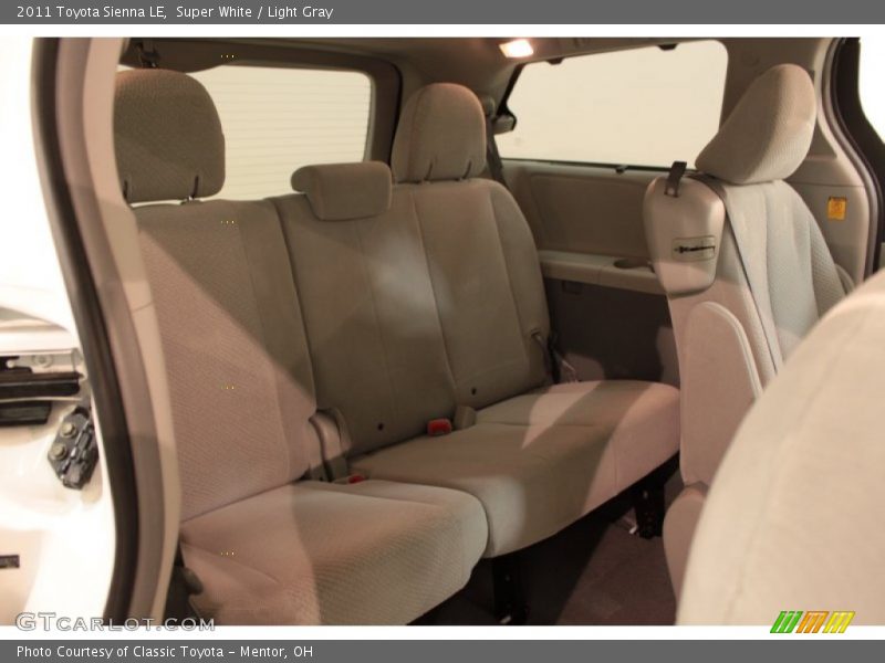 Super White / Light Gray 2011 Toyota Sienna LE