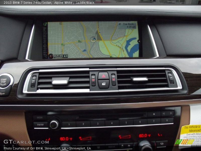 Alpine White / Saddle/Black 2013 BMW 7 Series 740Li Sedan