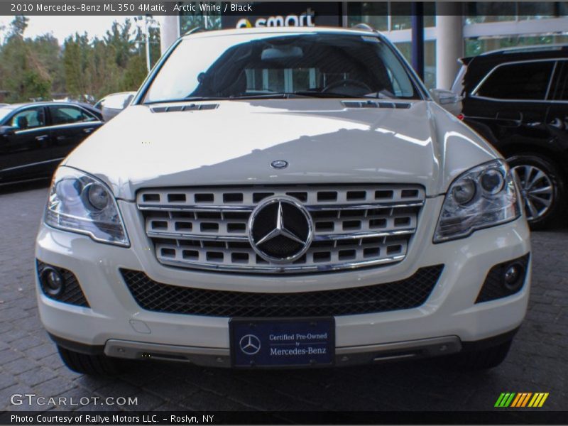 Arctic White / Black 2010 Mercedes-Benz ML 350 4Matic