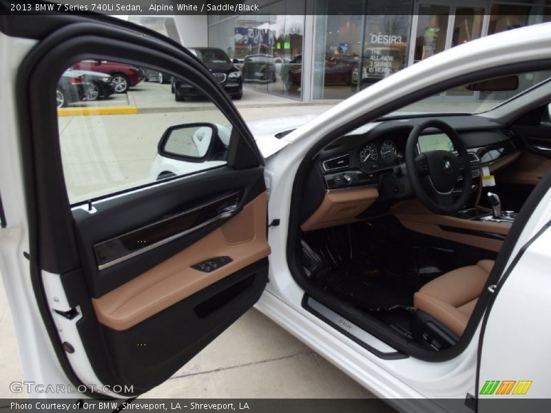 Alpine White / Saddle/Black 2013 BMW 7 Series 740Li Sedan