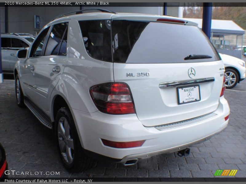 Arctic White / Black 2010 Mercedes-Benz ML 350 4Matic